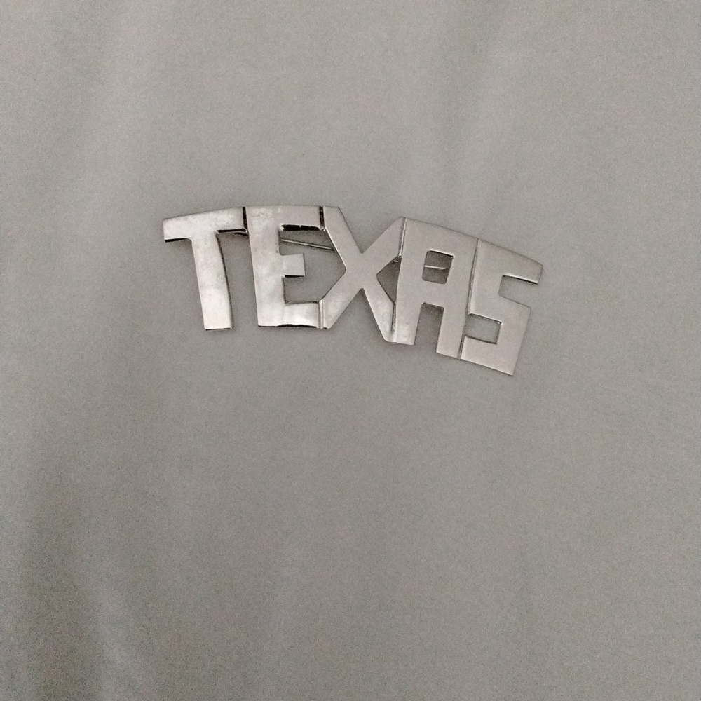 Sterling Silver Texas Pin